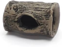 Tronco Mini Toca para Peixes Betta e Pequenos Peixes | Toca em Resina Atóxica para Aquário de Água Doce ou Salgada | Pintura Artesanal (Mini)