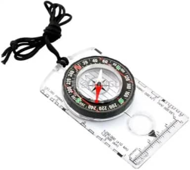 Bússola de orientação à prova d'água para leitura de mapa, placa de base, caminhadas ao ar livre, caça, navegação, acamp