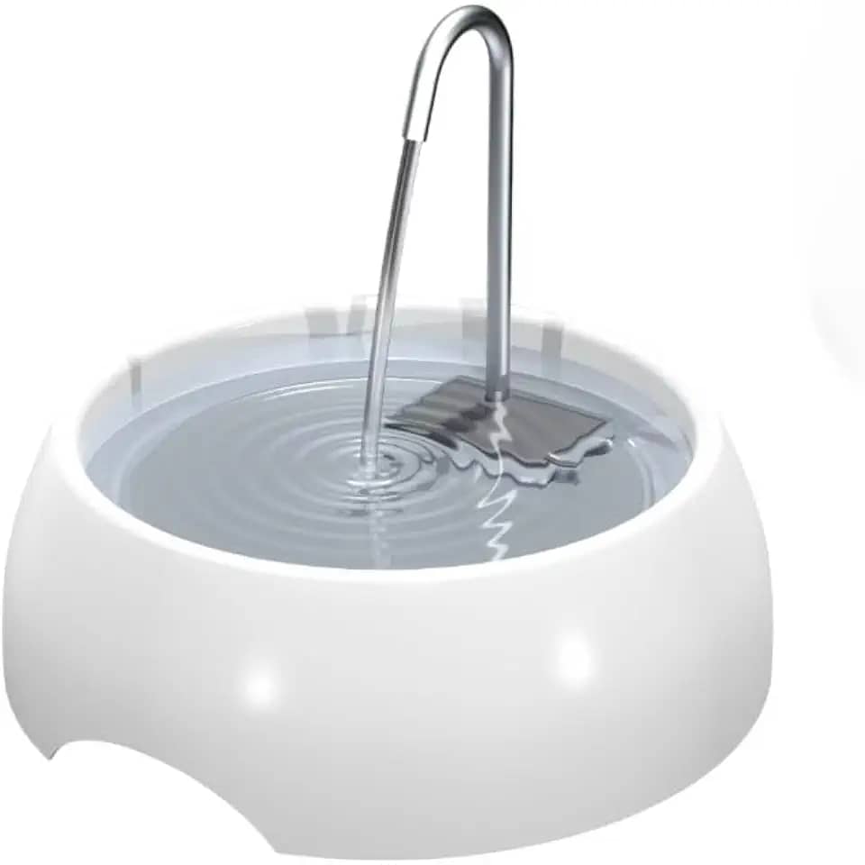 Fonte Automática para Cães e Gatos 1,2L – Com Filtro de Carvão Ativado, Torneira Inox e Bomba Silenciosa com Ajuste de Fluxo, Água Sempre Fresca (ROSA 1200 ML)