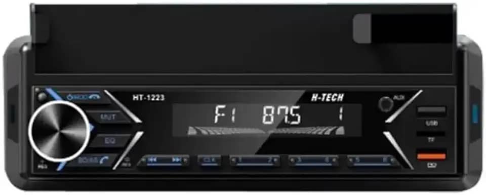 Som Automotivo Rádio HT-1223 Suporte para Celular com APP para Configurar Bluetooth/USB/SD/Aux - H-Tech