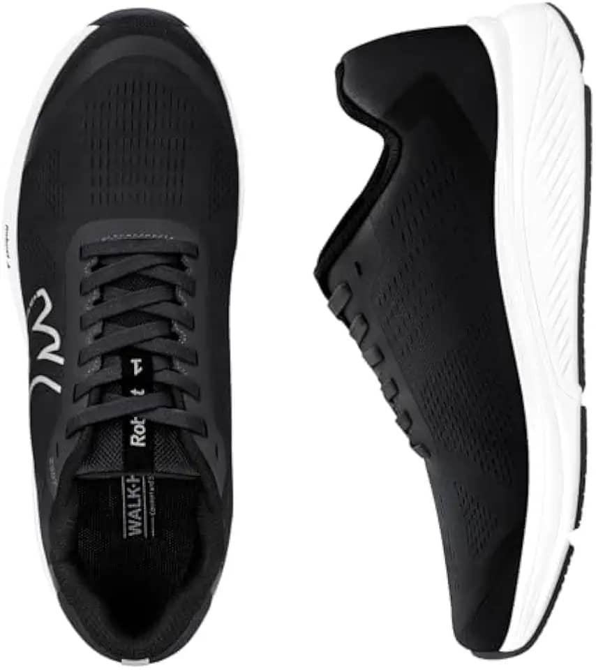 Sapatos ortopédicos masculinos com suporte de arco, sapatos de fascite plantar para malha respirável, sapatos de caminhada antiderrapantes para alívio da dor no calcanhar