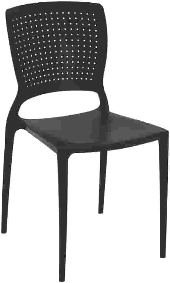 Cadeira Tramontina Safira em Polipropileno e Fibra de Vidro Preto