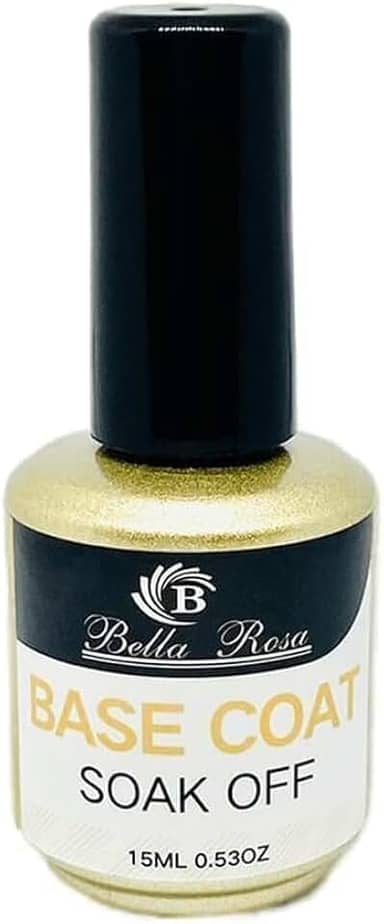 Base Coat Para Unhas 15ml – Fixação Profissional Para Gel, Acrigel e Fibra – Acabamento Brilhante e Proteção Contra Amarelamento