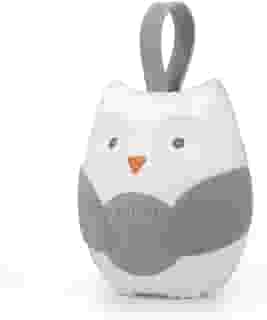 Henniu Máquina portátil de ruído branco coruja com 10 músicas leves 2 sons naturais 2 canções de ninar alça de silicone para bebês