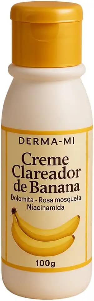 Creme Clareador de Banana 100g – Clareia Manchas Escuras, Virilhas, Axilas, Cotovelos e Joelhos