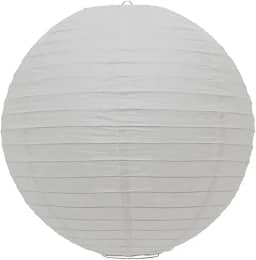 Luminária Japonesa Lanterna Decoração Oriental Pendente Papel 60 cm Branca