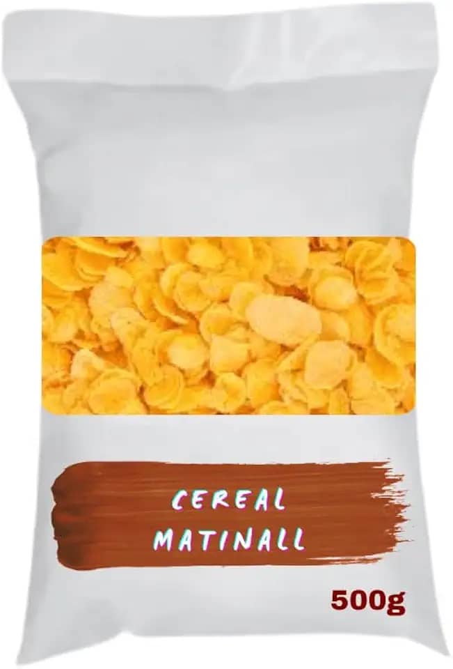 Cereal Matinal de Milho sem Açúcar, 500g, Flocos Crocantes