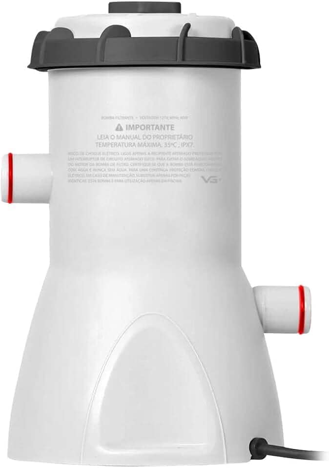 Bomba Filtrante 3.028 Litros/h com Cartucho para Piscina Inflável e Estrutural VG Plus 110v
