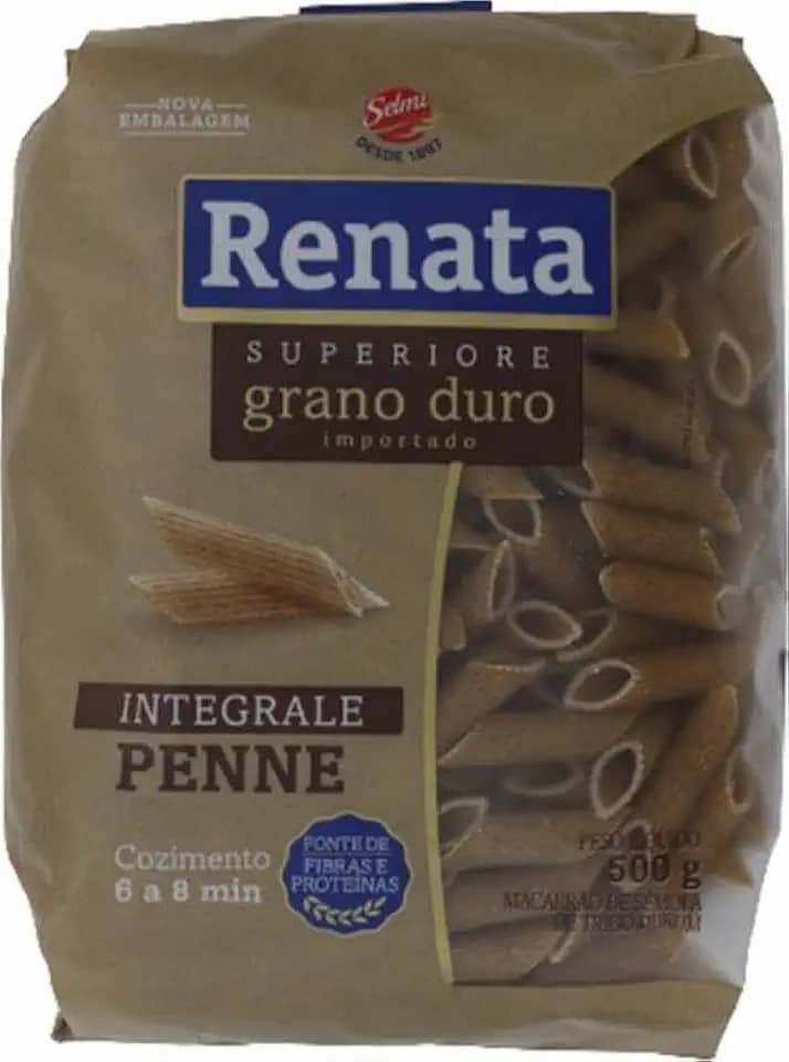 Macarrão Integral Penne 500g Renata