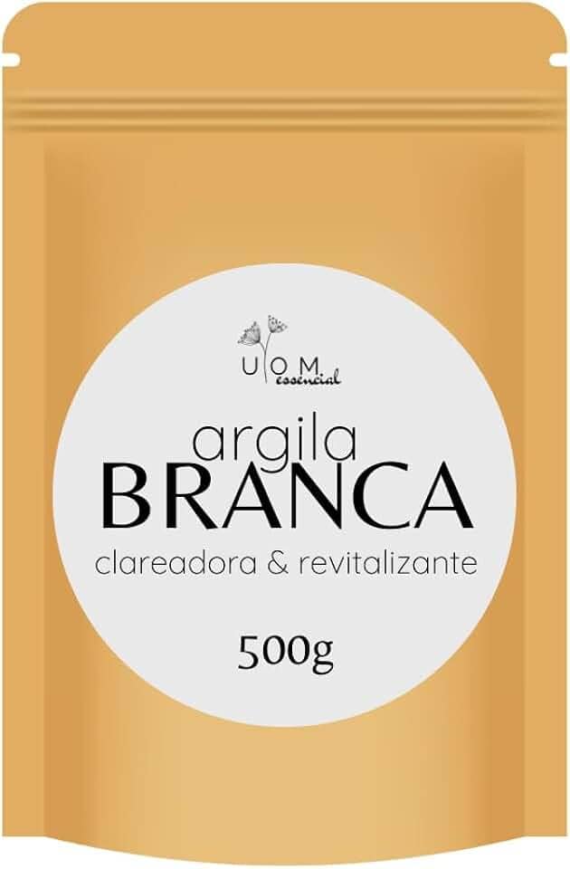 Argila Branca Clareadora e Revitalizante UOM 500g | 100g (100g)