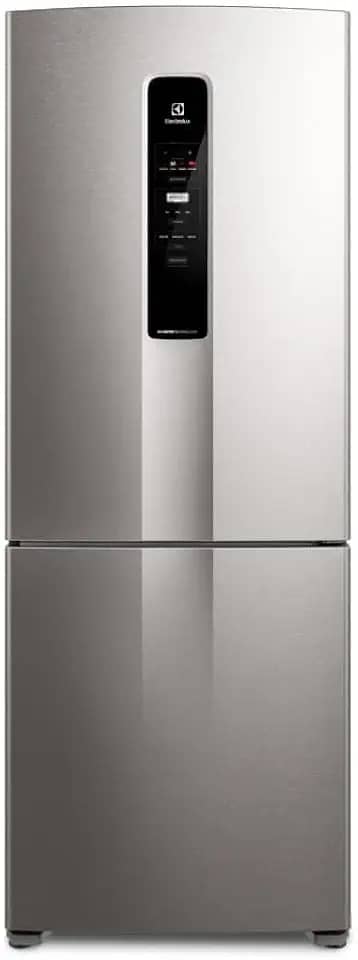 Geladeira Electrolux Frost Free 490L Efficient com AutoSense Inverse Inox Look (IB7S) 220V