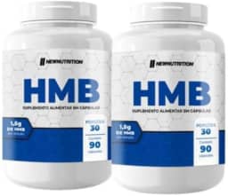 Kit com 2 Frascos HMB Suplemento 90 Cápsulas por Frasco