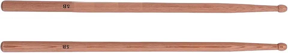 Sanpyl Baquetas de Nogueira Padrão 5B para Tocar Bateria, Responsivas e Confortáveis, 1 par para Acessórios de Bateria (Sanpylz2akvwtgx8-5B)