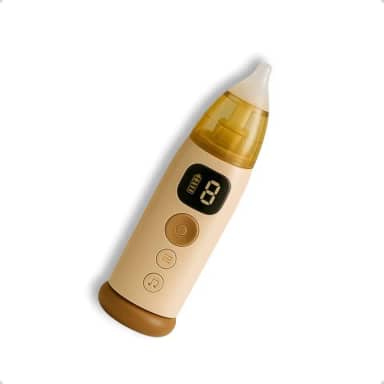 Aspirador Nasal Digital Infantil com Display LED, 3 Pontas de Silicone, Recipiente Removível, Carregamento USB-C