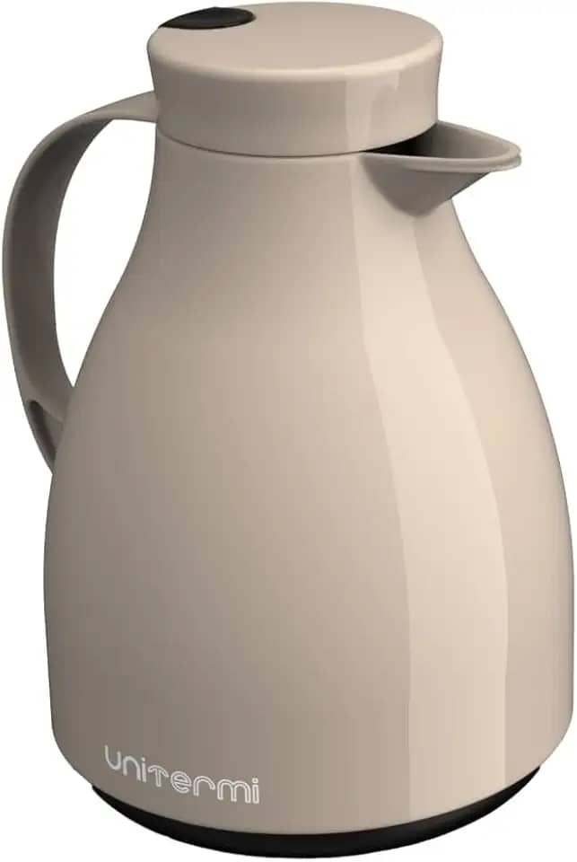 Garrafa Térmica Paris com Gatilho para Chá e Café 500 ml (Bege)