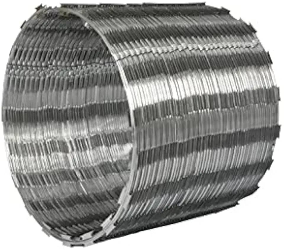Concertina Galvanizada Simples 45cm 5m Com kit Instalação Minasul