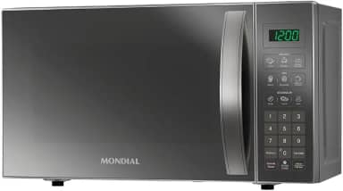 MONDIAL Micro-Ondas, Cinza/Espelhado, 1200W, 110V - MO-01-21-E