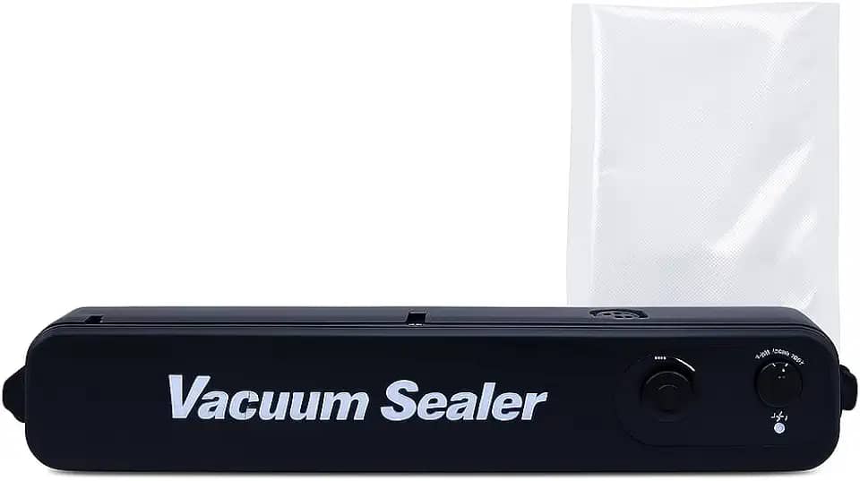 Seladora a Vácuo Profissional com 10 Sacos à Vacuo – Conserva Alimentos, Potência de Sucção, Embalagem Segura, Ideal para Carnes, Queijos e Vegetais