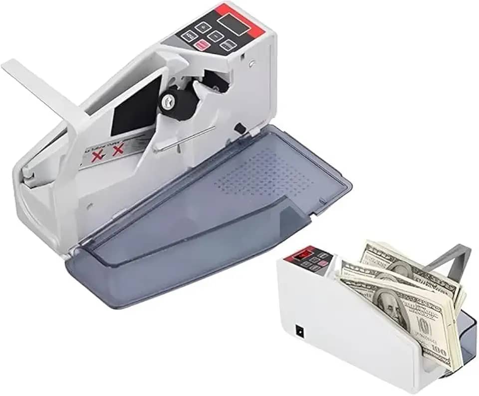 Mini Máquina De Contar Cédulas Notas Dinheiro Portátil Falsificação Bivolt