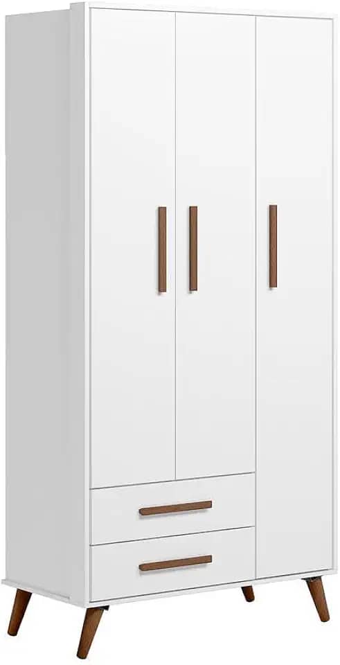 Guarda Roupa Roupeiro Infantil Qencanto Retrô Qmovi Branco