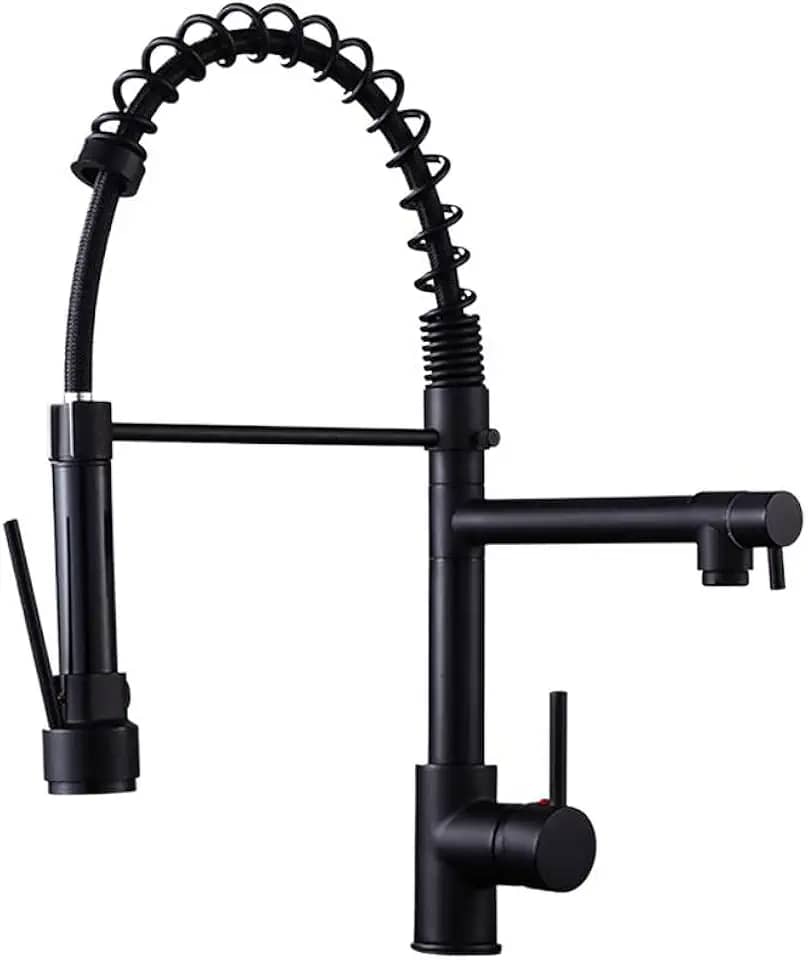 Torneira Gourmet 50cm com Misturador Monocomando Preta de Bancadabelccatgm50p-bl