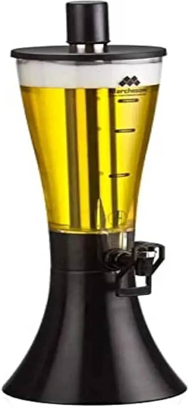 Torre De Chopp Marcbeer 1, 5 L Marchesoni Marcbeer Transparente Com Preto