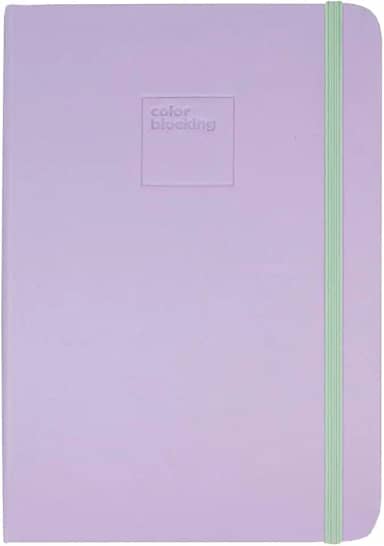 Caderneta Pontilhada Candy Colors 80 folhas em Papel Marfim 90g/m² (Capa Lilás/Verde-Menta | 14,5x21cm)