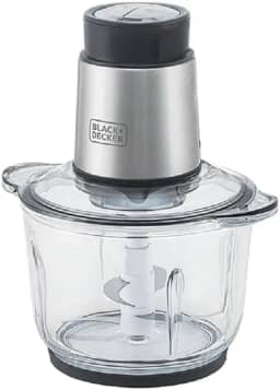 BLACK+DECKER Processador de Alimentos Antiaderente em Inox, Gourmand Gris, Modelo MP300G, 220V