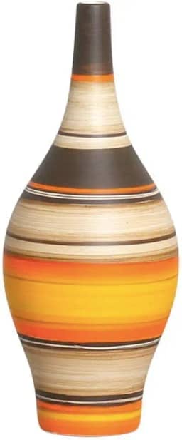 Vaso de Mesa de Cerâmica para Sala Garrafa Styllo Pequena New Sunset