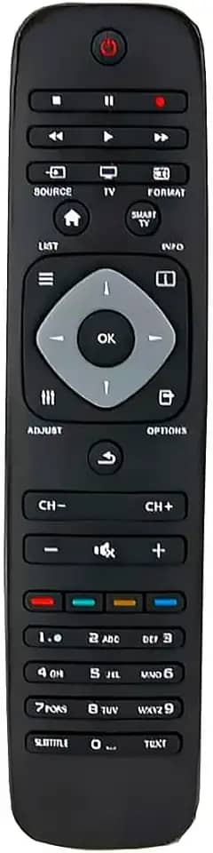 Controle Remoto Compatível com Philipss Smart TV, LCD, LED, HD, 3D, controle substituto, pronto para uso Universal