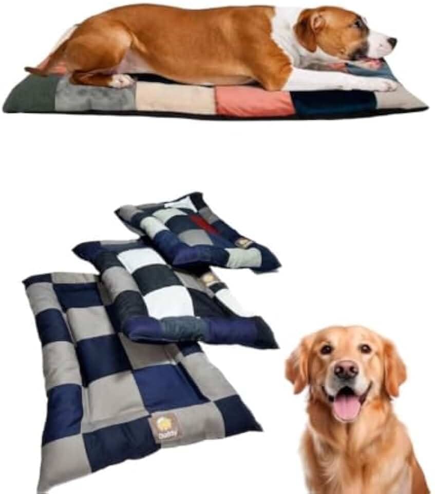Cama Pet Grande Lavável 90x60cm para Cães e Gatos com Tecido Resistente, Espuma Macia