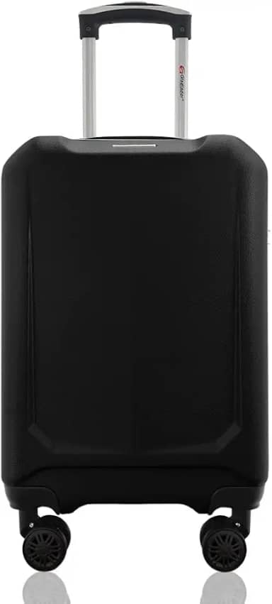 Mala de Viagem Bordo 10kg ABS Rígida Rodas 360º Duplas Cadeado Segredo Gladiador A6MB Preto