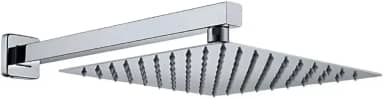 Ducha De Banho Quadrado Luxo Slim 20x20 cm Inox Com braço De Parede Piscina Chuveiro Chuveirão Solar Para Jardim E Área Externa FONSES