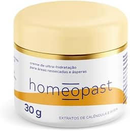homeopast Ultra Hidratação 30g - Creme Intensivo para Pés Rachados, Ressecamento e Fissuras