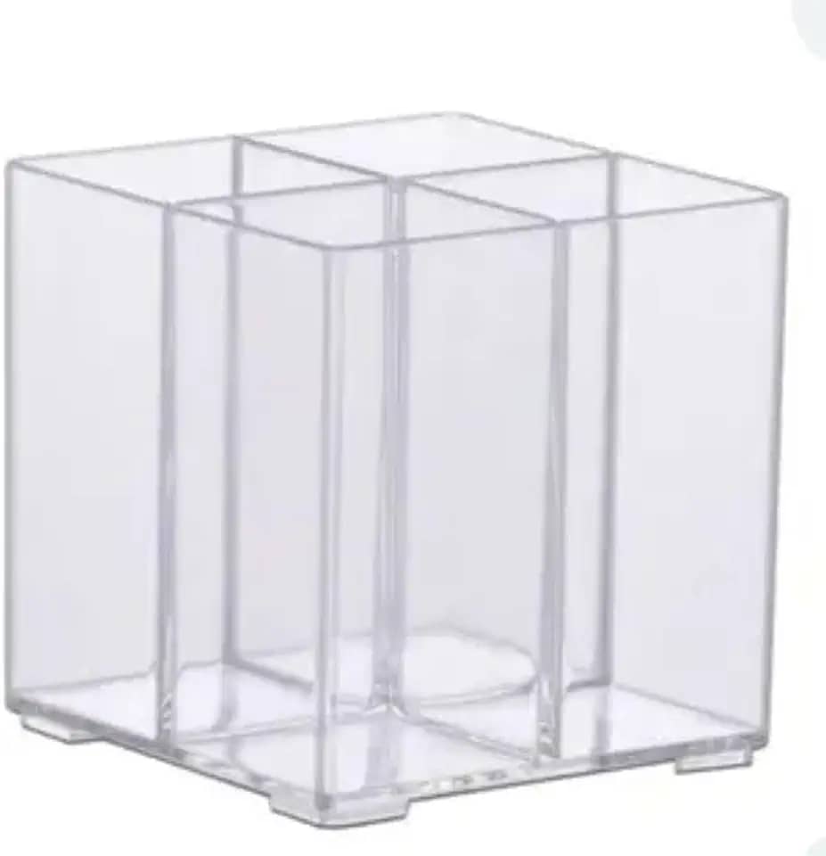 Organizador Talher Acrilico Divisoria Porta Pincel Maquiagem