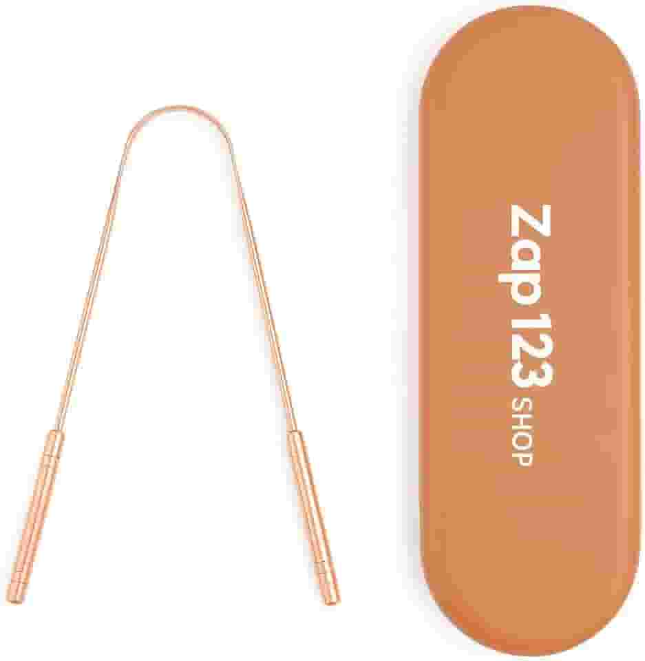 Raspador Limpador De Língua Com Estojo Inox