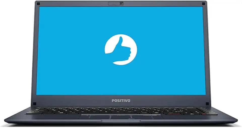 Notebook Positivo Motion Plus Q464B Intel® Atom® Quad-Core™ 4GB de Memória RAM 64GB de Armazenamento 14'' Windows 10 Deep Blue