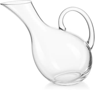 Decanter de Vinho Inclinado 2000ml – Design Elegante, Aeração Rápida, Base Estável e Anti-Gotas – Ideal para Vinhos Tintos e Brancos
