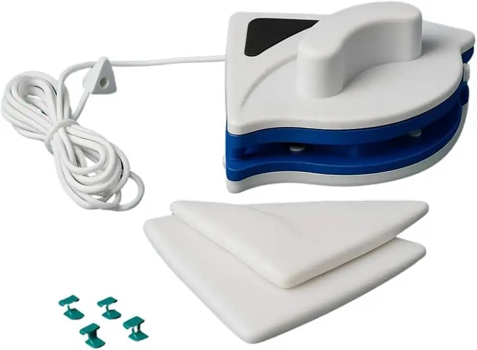 Limpador Magnético para Vidros com Duas Faces e Corda de Segurança para Janelas e Apartamentos e banheiro Forte magnetismo – LINHA PREMIUM
