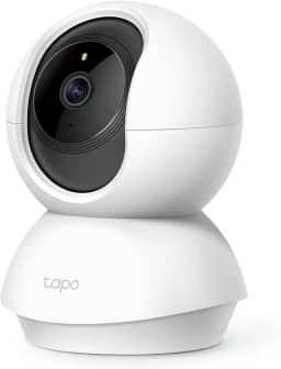 Camera de Segurança Wi-Fi 360º, 1080p Full HD TP-Link Tapo TC70, Visão Noturna, Audio de duas vias, Detecção de Movimentos, Trabalha com Alexa, 512G de Armazenamento Local, Armazenamento na Nuvem