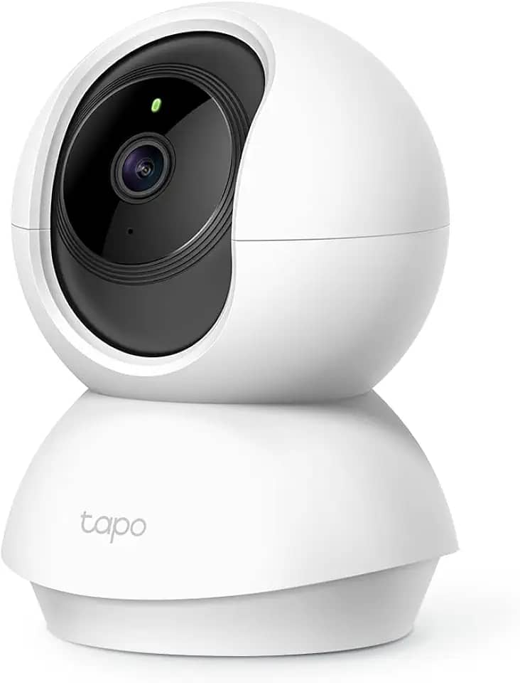 Camera de Segurança Wi-Fi 360º, 1080p Full HD TP-Link Tapo TC70, Visão Noturna, Audio de duas vias, Detecção de Movimentos, Trabalha com Alexa, 512G de Armazenamento Local, Armazenamento na Nuvem