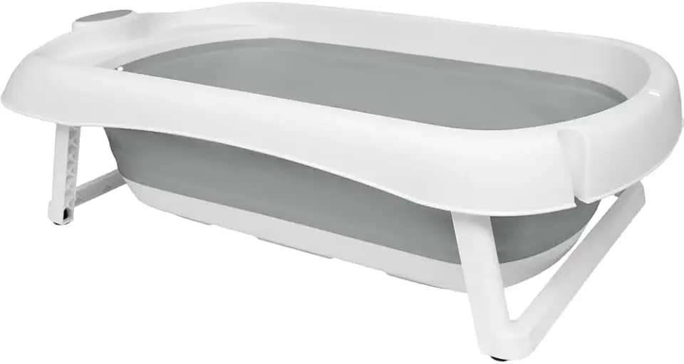 Buba Banheira Dobrável Silicone E Plástico Portátil (Cinza)