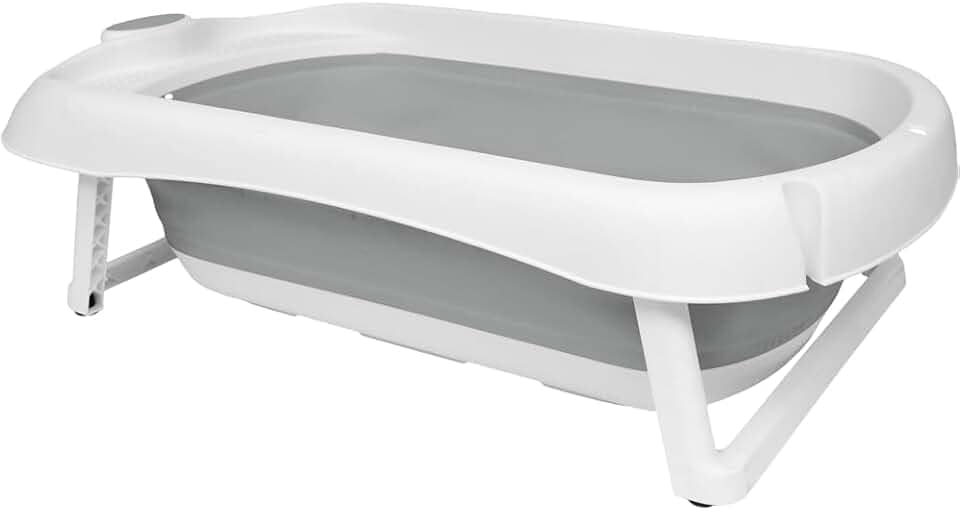 Buba Banheira Dobrável Silicone E Plástico Portátil (Cinza)