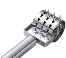 Amaciador De Carne Rolo Manual Inox Amolecedor De Carne