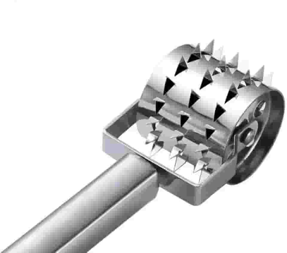 Amaciador De Carne Rolo Manual Inox Amolecedor De Carne