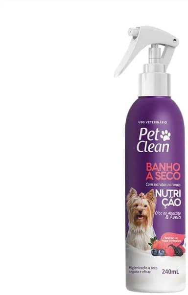 Banho a Seco Pet Clean Nutrição Óleo de Abacate e Aveia 240ml
