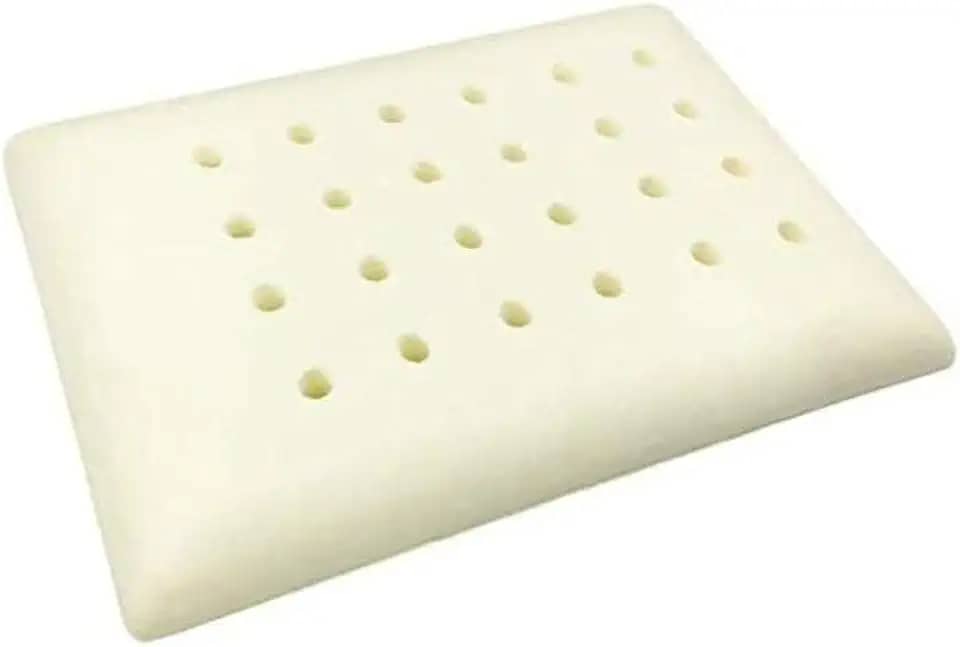 Travesseiro Infantil Ortopédico, Viscoelástico, Branco, 30x20x2.5cm, 100% Algodão, Anti-sufocante, Para Bebês 0-1 Ano