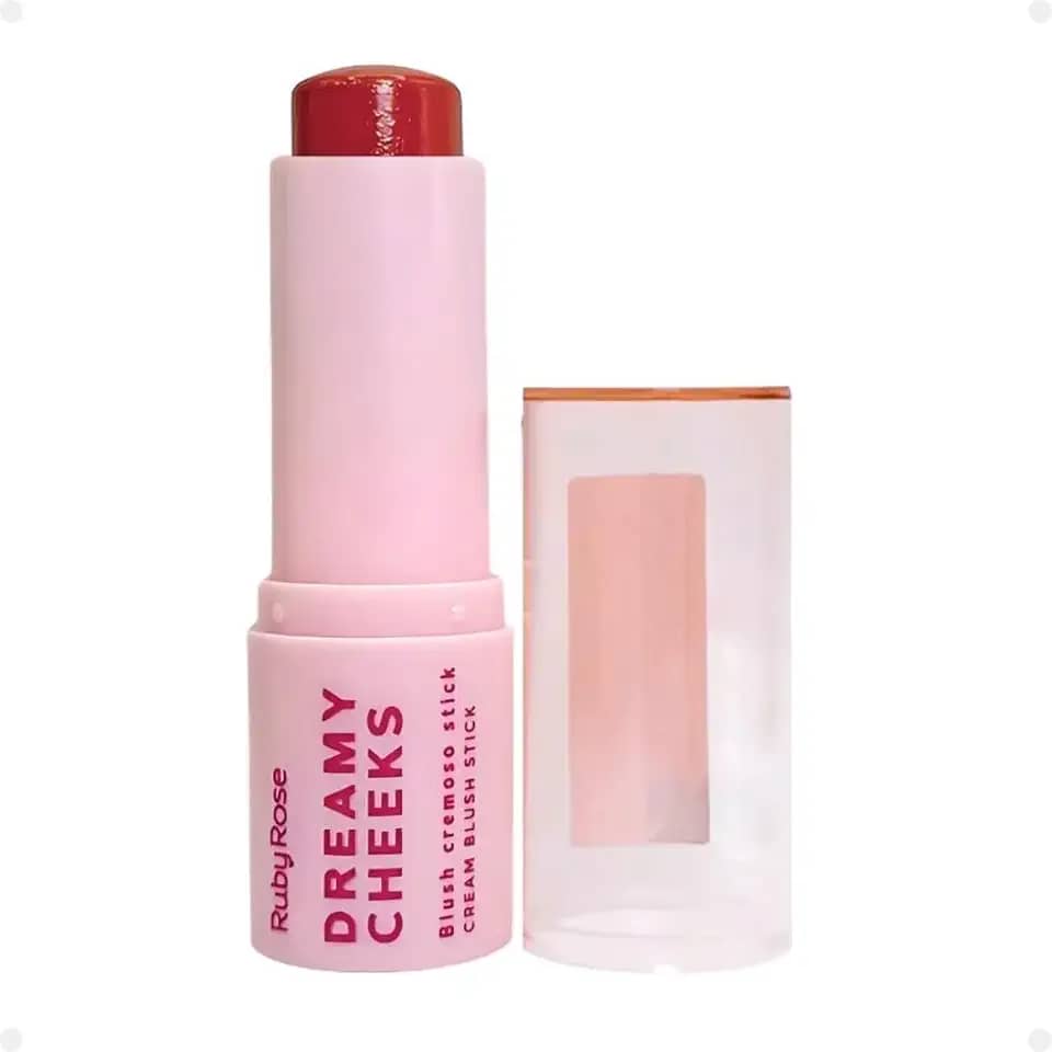 Blush Em Bastão Stick Dreamy Cheeks Ruby Rose Cremoso Facial Acabamento Natural - Chestnut