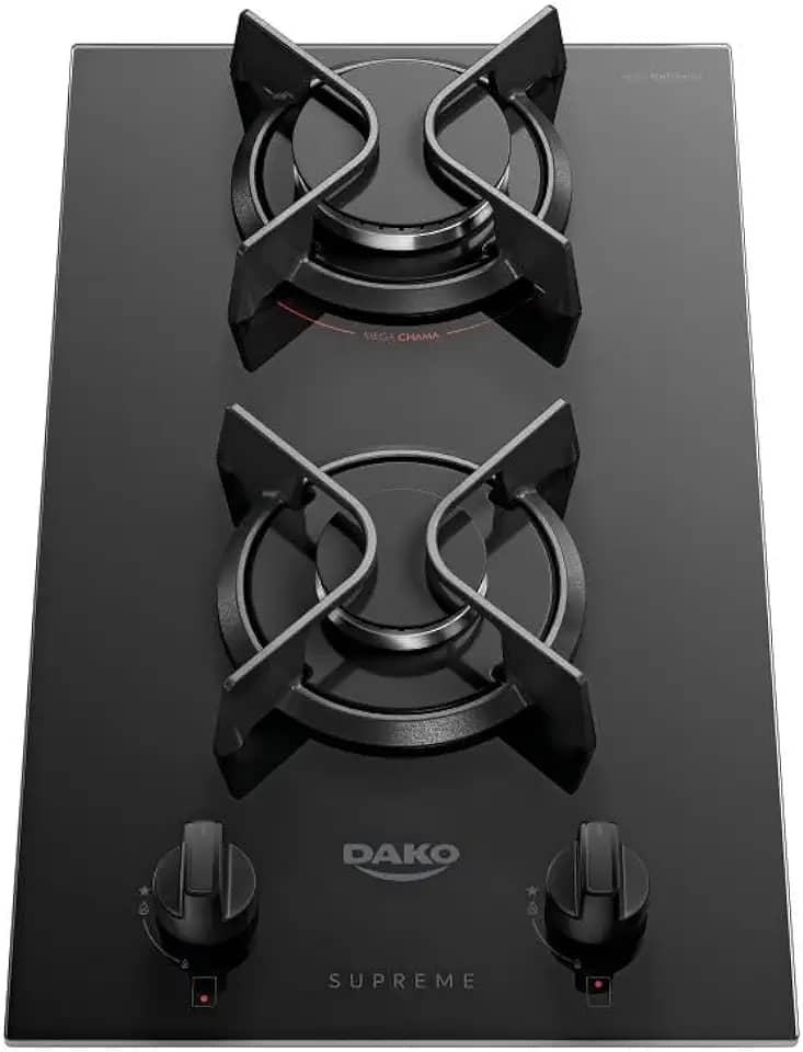 Cooktop 2 Bocas com Mesa de Vidro Dako Supreme Bivolt