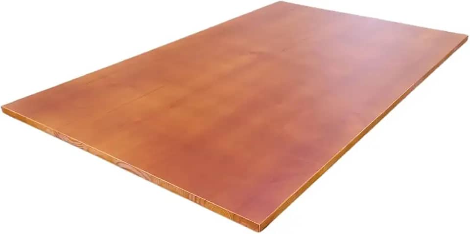 Tampo Madeira Pinus Verniz 2,5cm Escritorio Setup Bancada Mesa Pia (Verniz Mel, 140x70cm)